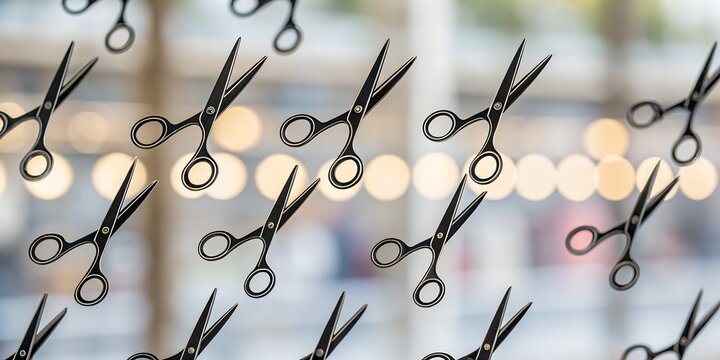 seamless pattern of scissor