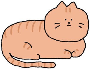 Obraz premium cat character illustration