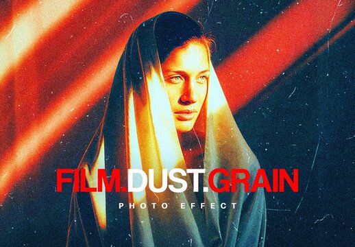 Film Dust Grain Effect For Poster And Social Media Design