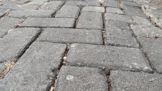 Interlocking Concrete Paving Blocks Pattern Background