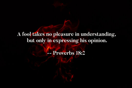 Proverbs 18 2