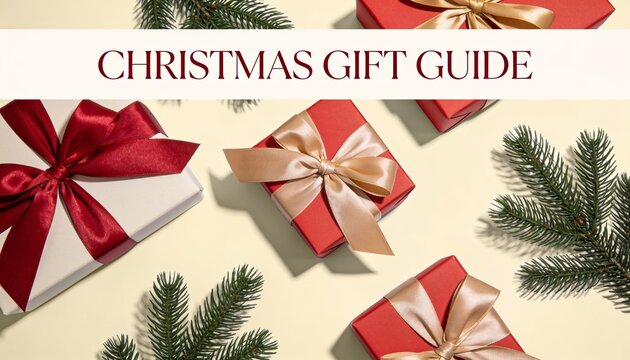 Elegant Christmas Gift Guide Social Media Poster