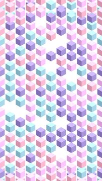 pattern isometric Seamless geometric pattern with colorful isometric cubes abstract background design element