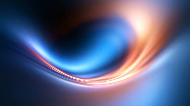 Abstract Dynamic Energy Wave with Glowing Curves