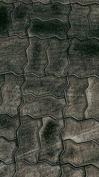 Concrete paver pattern close up