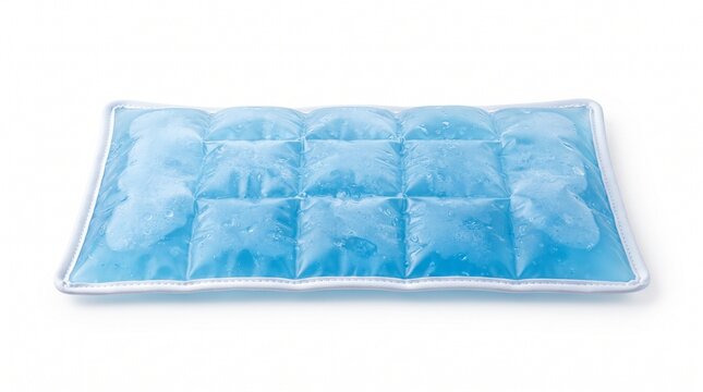 Versatile reusable gel pack for soothing cold therapy and effective pain relief from injuries and muscle aches, isolated on a clean white background, providing essential comfort and recovery aid