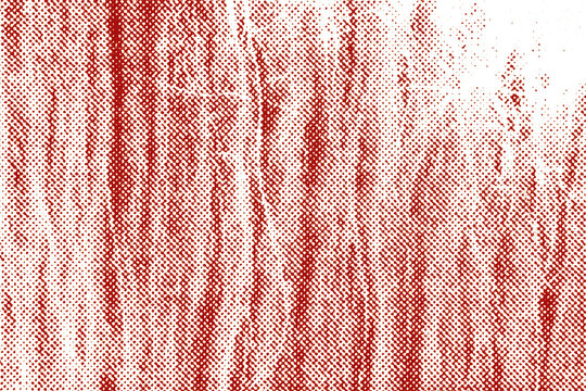 Long fur strands rendered in a red-toned printed halftone texture on a transparent background.