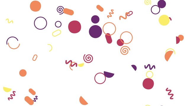 pattern organic horizontal Abstract Colorful Geometric Shapes and Swirls Pattern Background Design with Circles and Lines