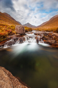 Blue Pool in Glen Rosa Valley on the isle of Arran, Scotland