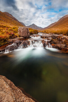 Blue Pool in Glen Rosa Valley on the isle of Arran, Scotland