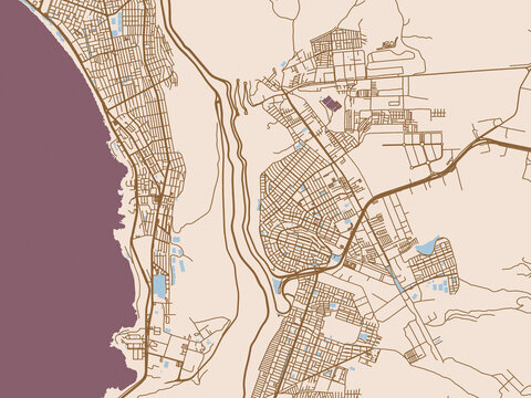 Alto Hospicio, Chile street network map