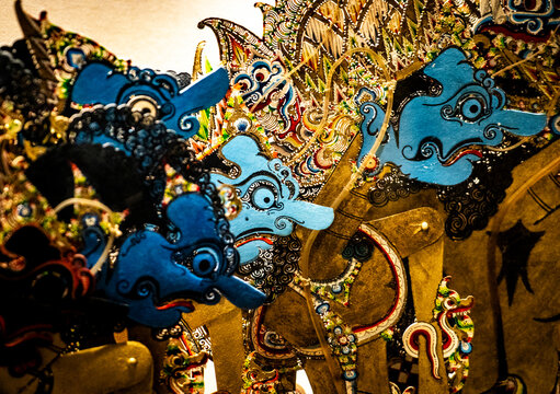 Colorful Indonesian Shadow Puppets
