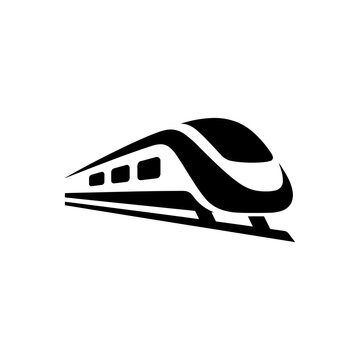 Bullet train transportation icon