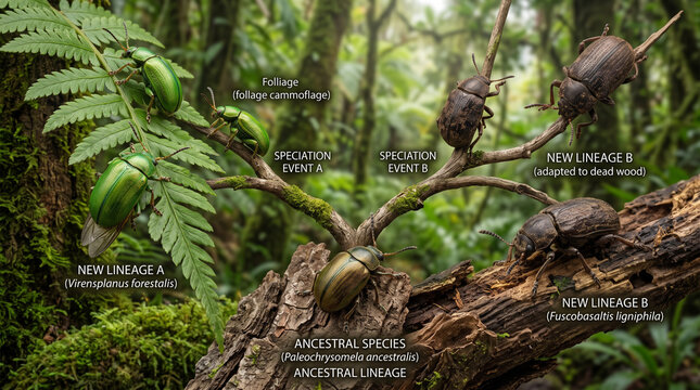 jungle beetle evolution macro photography foliage camouflage