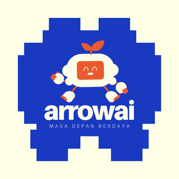 Logo Teknologi Terbarukan Dinamis Ilustratif Biru Tua Oranye - 1