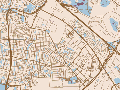 Holon, Israel street grid map