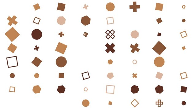 pattern grid horizontal Abstract geometric pattern with scattered shapes in earthy tones seamless background design