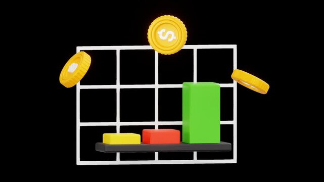 Stock Market Financial Statistics Chart Analysis