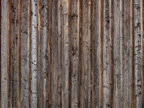 Braune Bretterwand