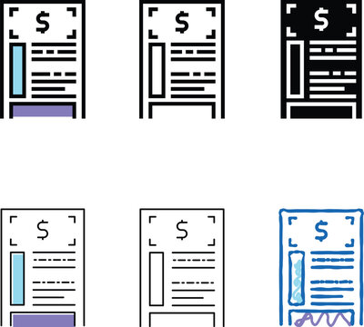 financial agreement color icon vector. financial agreement sign. isolated symbol multipack