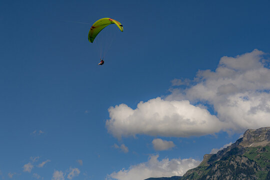 Paragliding at Grindelwald First, Switzerland