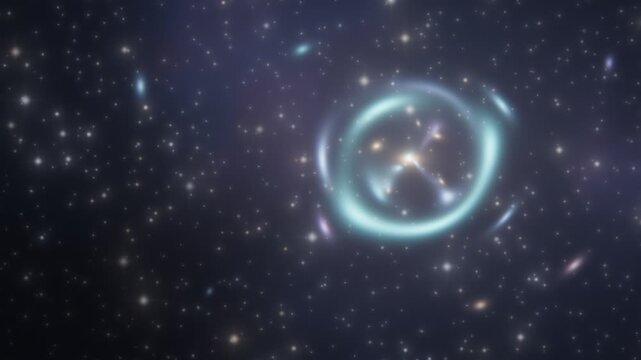 Gravitational Lensing Einstein Arcs Galaxy Cluster Seamless Loop