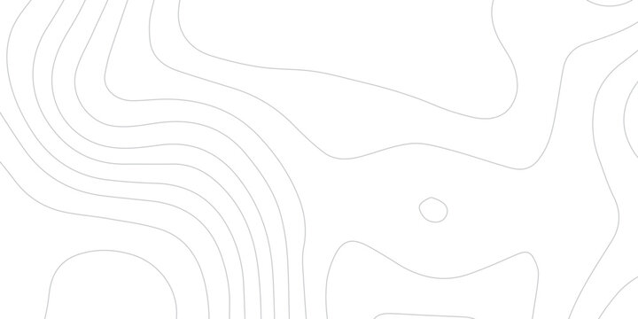 Contemporary White Topographic Contour Background with Flowing Curves, Abstract Geographic Terrain Lines and Layered Paper Wave Effect