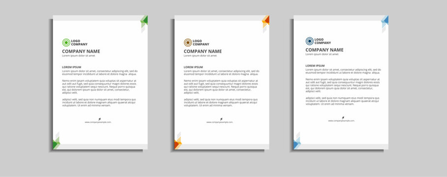 modern corporate letterhead template design