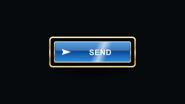 Animated Blue Send Button