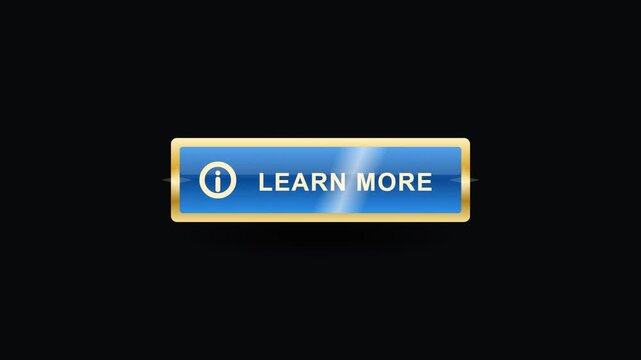 Animated Blue Learn More Button