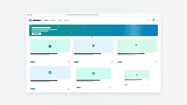 Bio-Pharma E-Commerce Web Interface with Catalog Grid and Hero Banner Animation