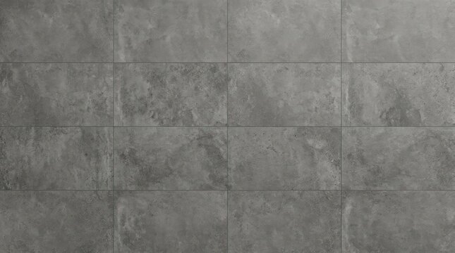 Grey concrete wall texture with smooth tiled pattern