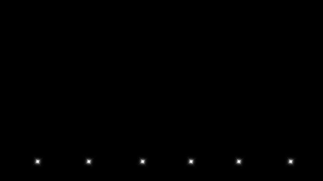 Glow twinkle movement timeline, energy explosion video, twinkling starry night sky, looping animation template elements, twinkling star motion graphics with black screen background, 4K