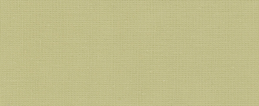 Cloth in yellow for scrapbook borders carries crossing threads along the length of a wide crop in a continuous woven background texture retaining a compact fabric grid for digital collage