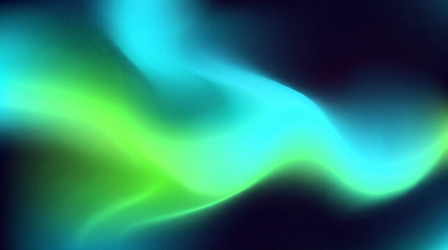 Abstract Glowing Neon Gradient Wave on Dark Background