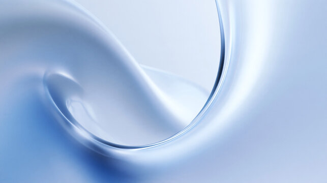 Smooth Blue Cream Swirl Abstract Skincare Background