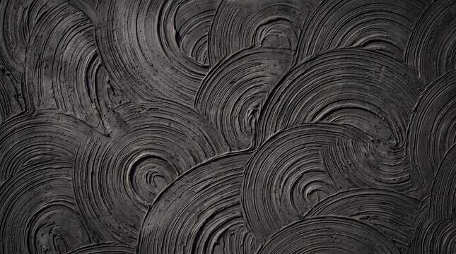 Swirling Dark Plaster Wall Texture Background