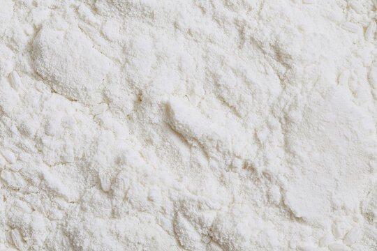 Close Up Detailed Surface Texture of Pure White Flour