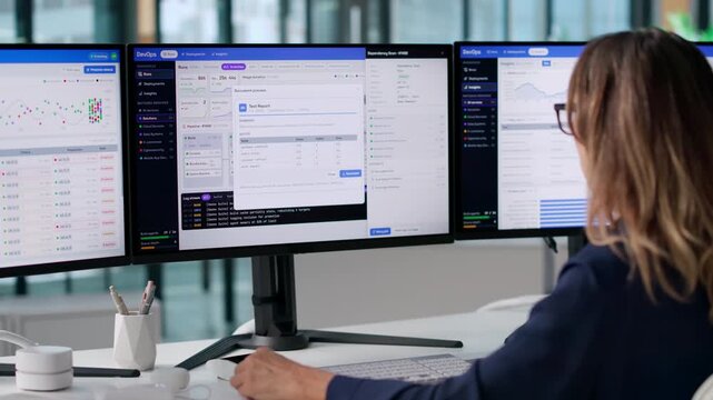 DevOps Engineer Monitors Continuous Integration Pipeline