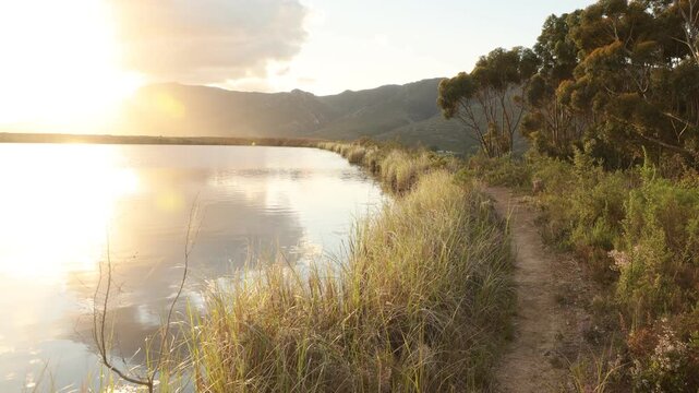 nature trail at sunset,Stanford, South Africa