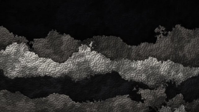 Abstract textured dark paper torn edges motion background animation loop