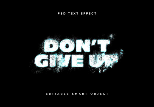 Dissolving Text Effect