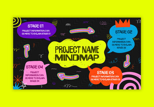 Colorful Project Mindmap Layout
