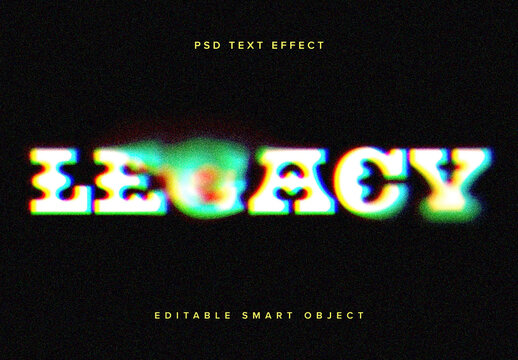 Dissolving Glitch Text Effect