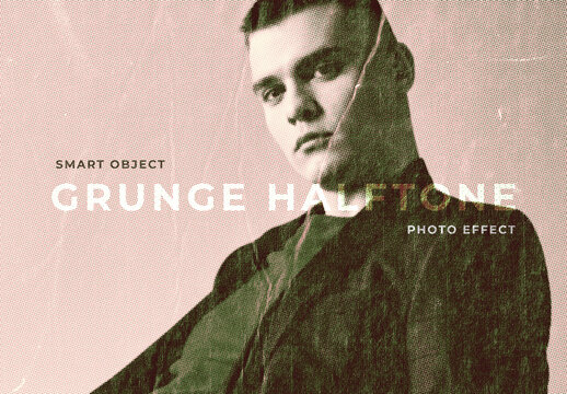 Grunge Halftone Image Effect