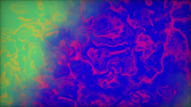 Abstract neon liquid background animation with flowing colorful gradient loop