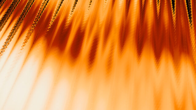 Abstract orange vertical streaks with flowing textured pattern