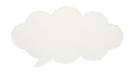 Fototapeta premium A simple white comic book style speech bubble isolated on a solid black background perfect for adding custom text or dialogue to designs