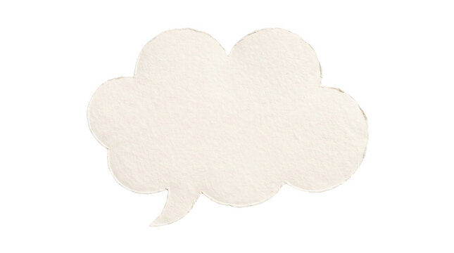 A simple white comic book style speech bubble isolated on a solid black background perfect for adding custom text or design elements inside