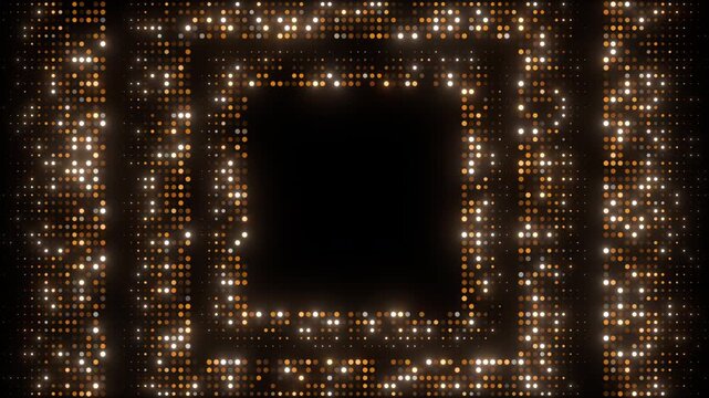 golden square sparkles awards celebration background